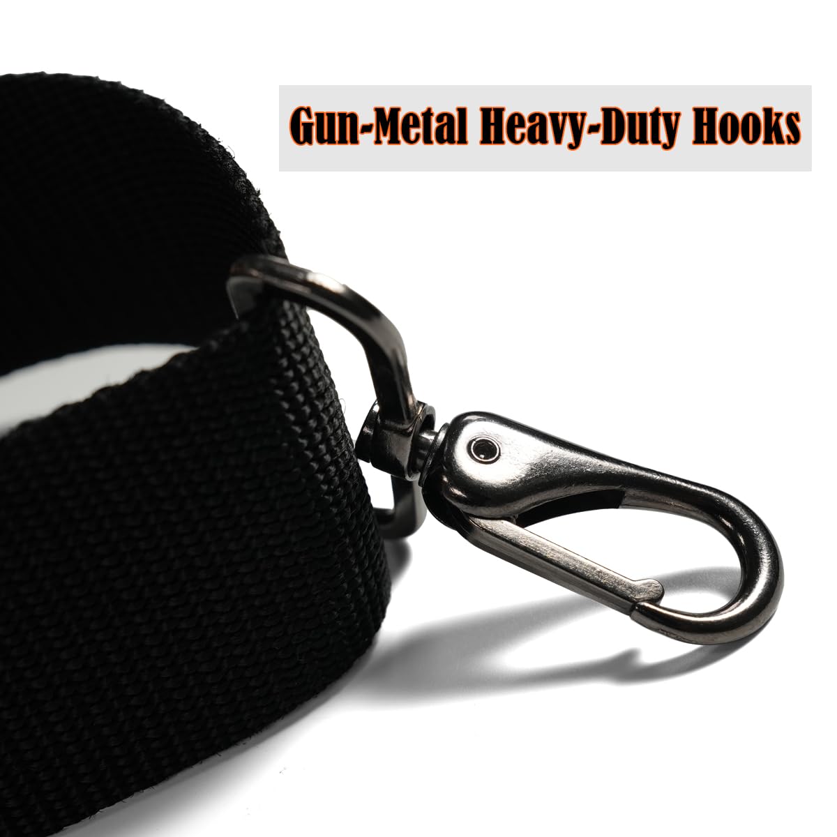 WELKINLAND 2Inch Y-Back Mens Suspenders, Heavy-Duty Suspenders Y Back, Wide Mens Suspender Hooks for Jeans Heavy Duty, Black Men Suspender Pants