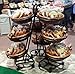 3-Tier 3 Oval Willow Basket Display with Sign Frame and Sign Clips