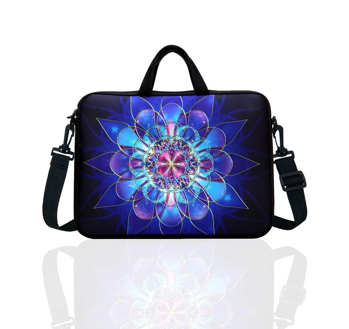 Photo 1 of 10-Inch Laptop Shoulder Bag Sleeve Case with padded handle for 9.6” 9.7" 10" 10.1" 10.5" Ipad/Netbook/Tablet/Reader (Blue)