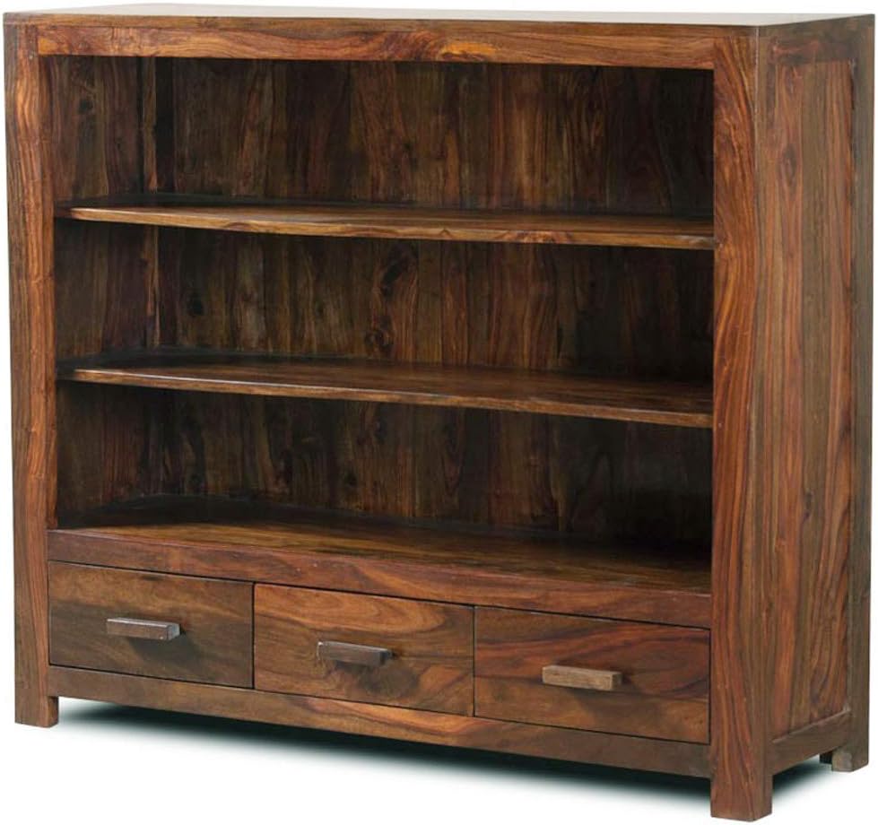 The Attic French Style Goshen Bookshelf (Matt Finish, Honey)