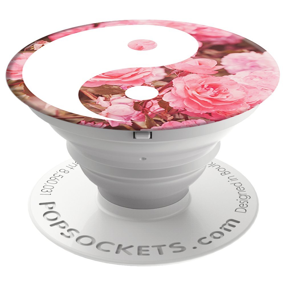 PopSockets Soporte telescópico para Smartphones y tabletas Estilo Yin Yang Roses