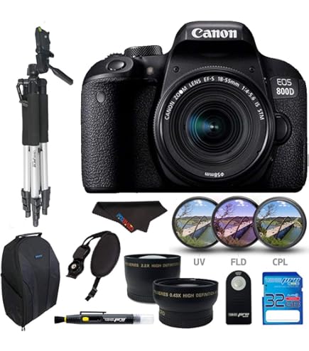 Canon EOS 800D デジタル一眼レフカメラ 18-55mmレンズ付き Amazon.com : Canon EOS 800D Digital SLR with 18-55 is STM