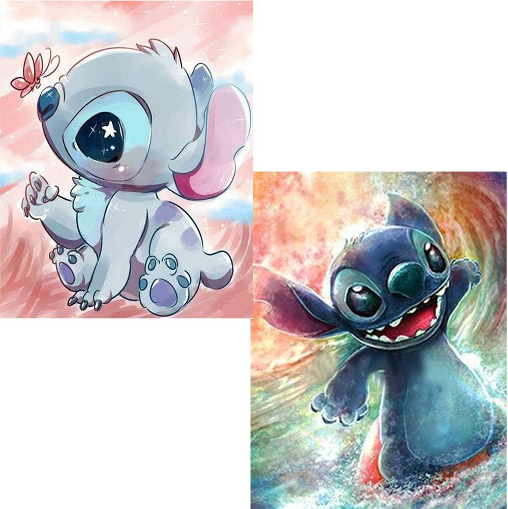Amazon Com Diy 5d Diamond Painting Kit 2 Pack 16 X12 Disney Stitch Round Full Drill Crystal Rhinestone Embroidery Cross Stitch Arts Craft Canvas For Adults And Kids Home Wall Decor diy 5d diamond painting kit 2 pack 16 x12 disney stitch round full drill crystal rhinestone embroidery cross stitch arts craft canvas for adults and