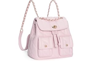 CLUCI Small Backpack Purse for Women,Vegan Leather Backpack for Woman Quilted Bookbag Mini Crossbody Bag