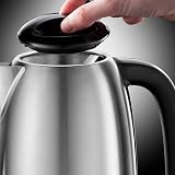 Russell Hobbs Electric Kettle Stainless Steel Black 1.7L 3KW Cordless view 3