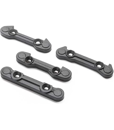 Team Losi Racing TLR344037 Carbon Front Arm Inserts - 8X Option Parts For Gas RC Cars & Trucks