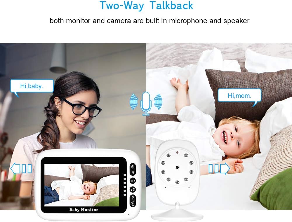 Bebe Puericulture Rappel Pour Lallaitement Du Bebe Qui Pleure Decdeal Moniteur Video Numerique Lcd Sans Fil Pour Bebe Avec Vision Nocturne Infrarouge Des Berceuses Securite Sakapersada Co Id