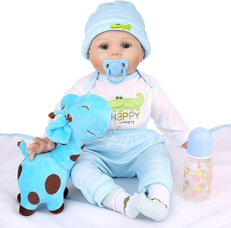 Amazon.com: Kaydora Reborn Baby Doll Boy, 22.0 in suave cuerpo ponderado, linda muñeca de silicona hecha a mano realista: Toys \u0026 Games