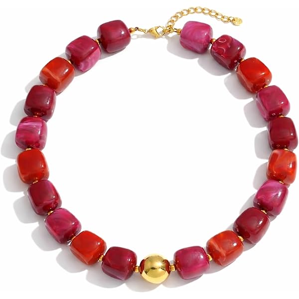 Amazon.com: Hecho a mano_Collar de coral italiano genuino de 0.157
