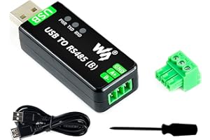 Industrial USB to RS485 Converter Bidirectional Adapter, with Original CH343G and SP485EEN Onboard TVS/Resettable Fuse/Protec