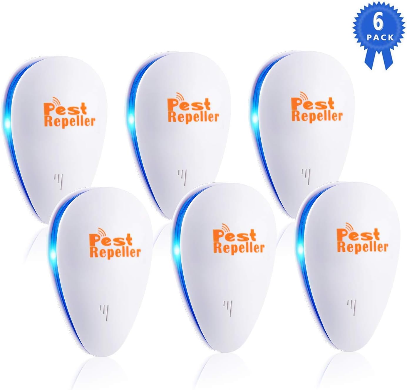 Ultrasonic Pest Repeller 6 Pack, 2020 Newest Electronic Pest Control, Pest Repellent Plug In Mice Repellent Indoor for Flea, Insects, Mosquitoes, Mice, Spiders, Ants, Rats, Roaches, Bugs, Non-Toxic : Garden & Outdoor