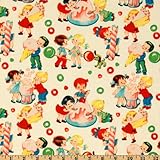 Michael Miller Retro Candy Shop Cream Fabric By The Yard