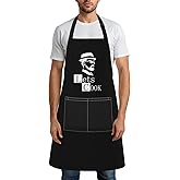 Father's Day Gifts Boyfriend Husband Apron for Men Kitchen Cooking Adjustable Bib with Pockets Aprons Funny Naughty Gift