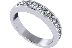 Central Diamond Center 3 Stone Past Present Future Ring also matching band your choice Gold-Silver Cz-2.50ctw & 3.50ctw