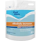 Pool Mate 10-Pounds Premium Alkalinity Increaser for Swimming Pools | 100% Sodium Bicarbonate, Alkalinity Up, Easy To Use, Works Fast, 11 ounces raises alkalinity 10 ppm per 5,000 gallons
