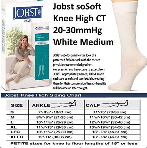 JOBST 120312 soSoft Compression Sock, Brocade, Knee