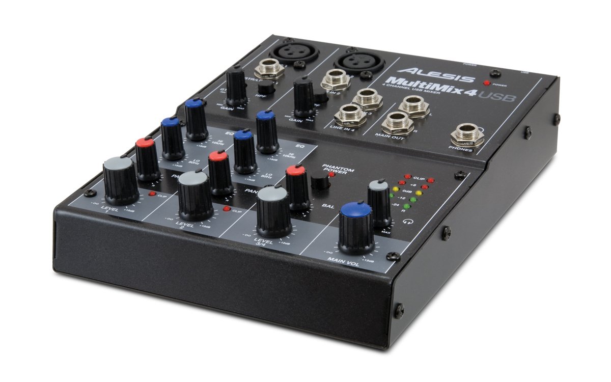 Alesis MultiMix 4 USB Four-Channel USB Mixer