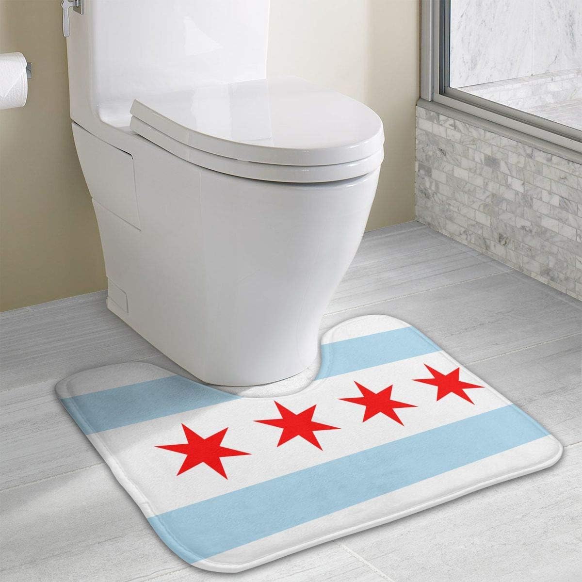 Non Slip Contour Bath mat for Toilet, Chicago