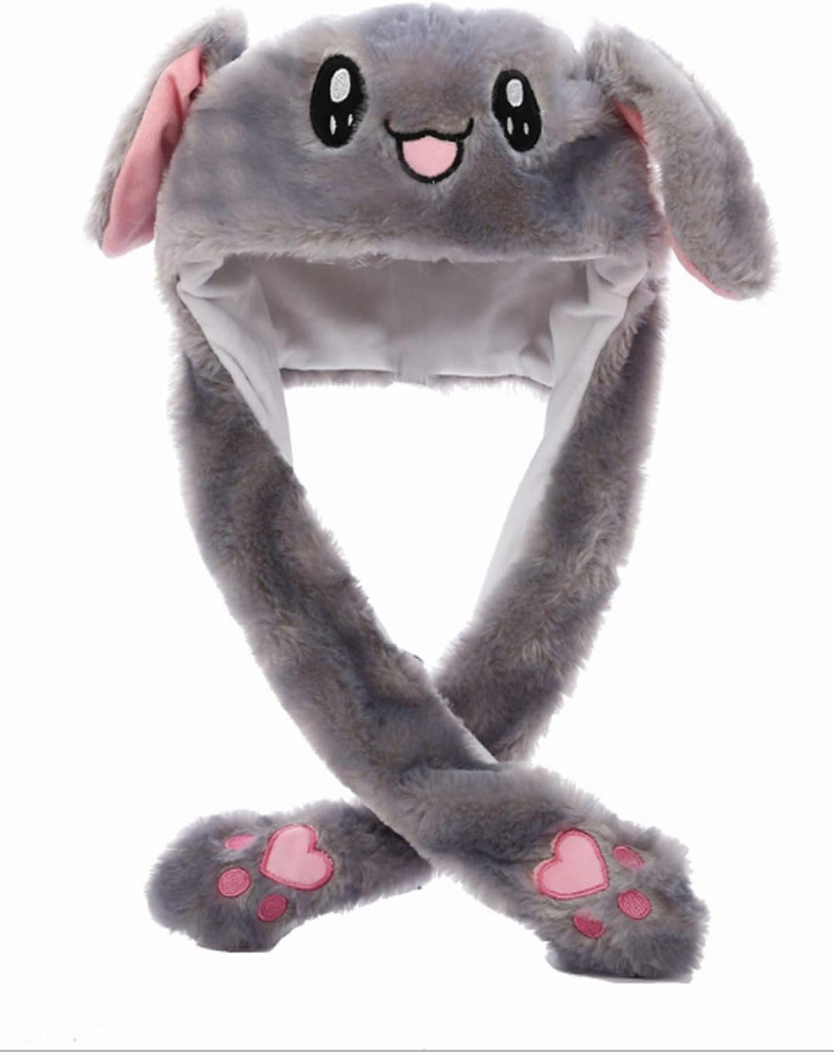 Moving Ear Rabbit Hat, Plush Bunny Ears Headband Halloween Animal Easter Cosplay