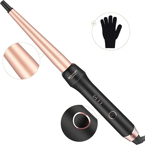 Bestope Curling Iron Tapered 13 25mm Hair Curling Iron 160 C 220