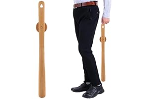 Long Handled Shoe Horn Shoe Horn 20 Inch Wooden Long Shoehorn Magnetic Handle for Seniors Pregnant Women