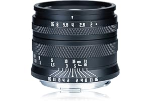 AstrHori 50mm F2.0 Large Aperture Full Frame Manual Prime Lens with Blur Effect & Filter Slot Compatible with Sony E-Mount Mi