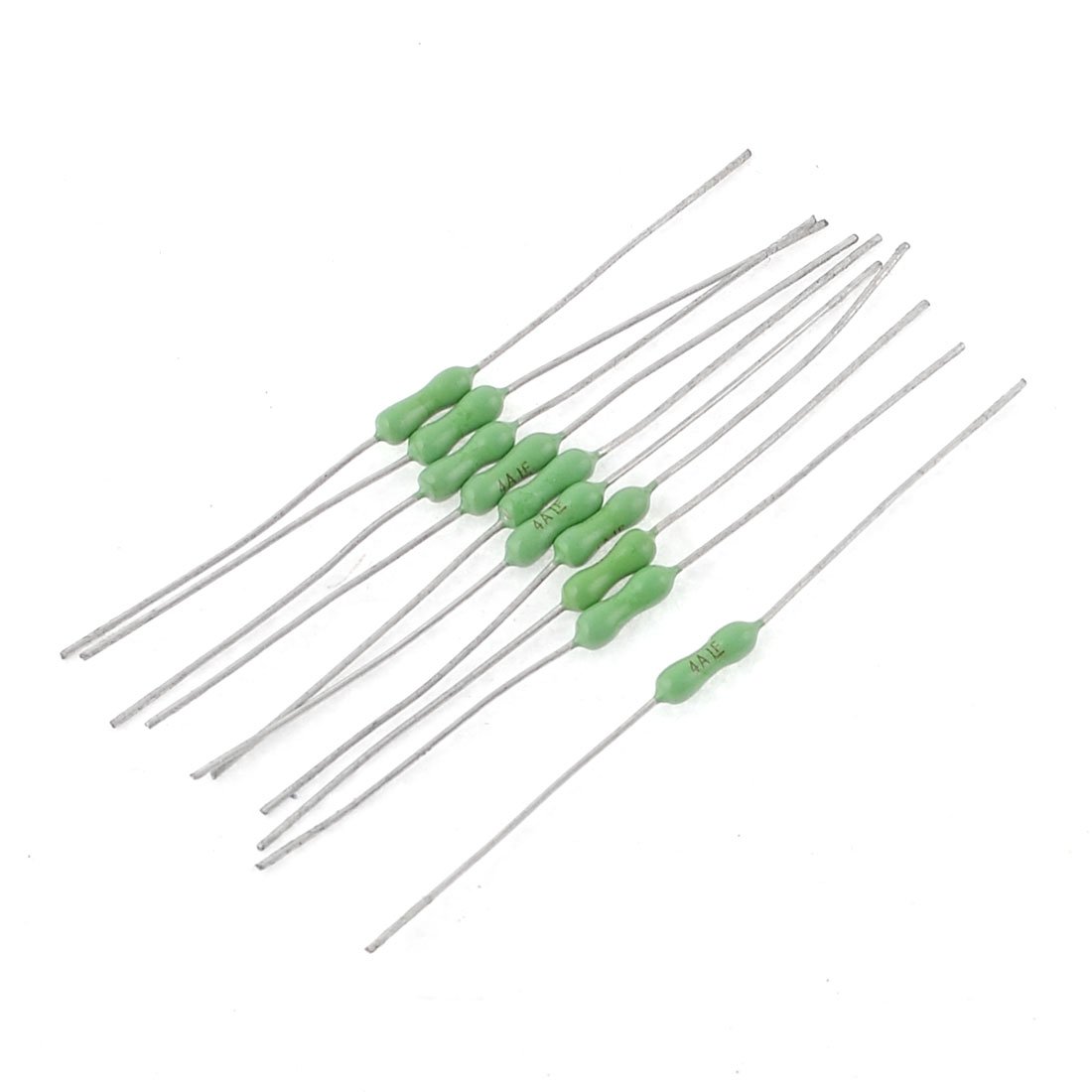 Sourcingmap Electric Spare Part 4A 125V Green Silver Tone Metal Film Resistor Fuse