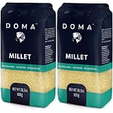 DOMA Whole Grain Millet from Kazakhstan, 3.52lb (2x1.76lb), 2-Pack | Naturally Gluten-Free &bull; Non-GMO &bull; Mild &amp; Versatile &bull; Porridge/Grain Bowls &bull; Salads/Side Dishes &bull; Puddings