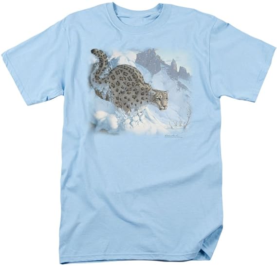 Unisex Authentic Designs with Detailed Artwork running snow leopard
