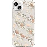 kate spade new york Protective Hardshell Case Compatible with Apple iPhone 14 Plus - Gold Floral [KSIPH-224-GFL]