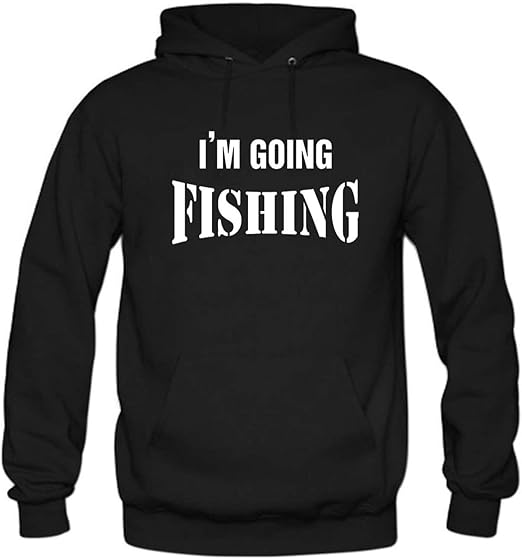 I'm Going Fishing Hoodie for Women Amazon.co.uk Clothing