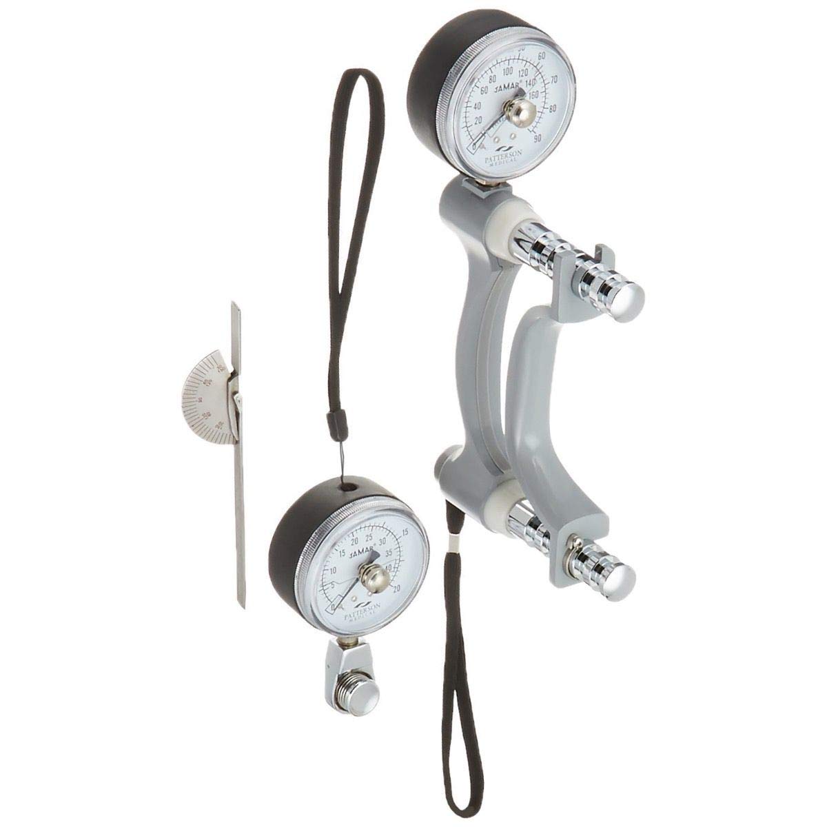 Jamar Hydraulic Hand Evaluation Kit, Lightweight Tool, PSI, Max Force Indicator, Helps to Improve and Strengthen Grip, Adjustable Exerciser