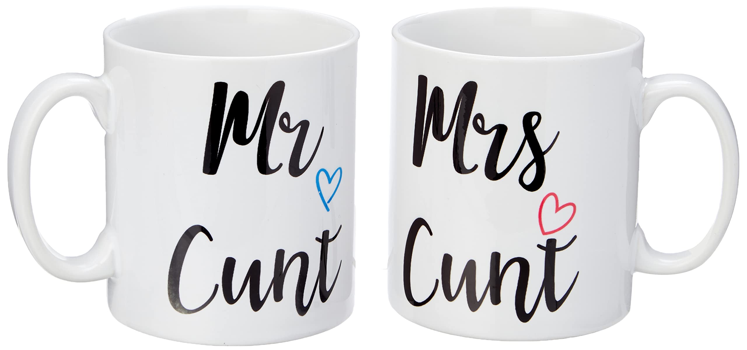 His and Hers Funny Mug Set Funny Joke Gifts Mr Cunt Mrs Cunt Present Anniversary Birthday Christmas Coffee Cups Wedding Gift Set WSDMUG1366