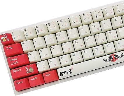 Amazon Costom キーキャップ Pbt染料 サブリメーション アップグレード 108 キーキャップセット Oem プロファイル キーキャップ キーセット プーラー付き Cherry Mx Gateron Kailh スイッチメカニカルキーボード イザカヤ Costom ゲーミングキーボード 通販