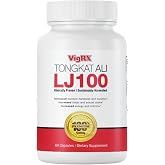 VigRX Tongkat Ali LJ100 for Men - Patented Eurycoma Longifolia with Zinc &amp; B Vitamins - Supports Male Vitality, Energy &amp; Performance - 60 Capsules