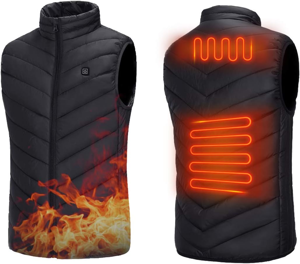 Heated Vest Standing Collar Electric Jacket Clothes (No Battery)