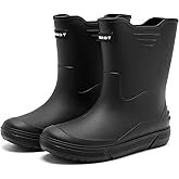Rain Boots for Men, Waterproof Rubber Boots Superior Durable Garden Boots Non-Slip Muck Boots, Platform Fishing Boots for Outdoor Comfort Work Boots