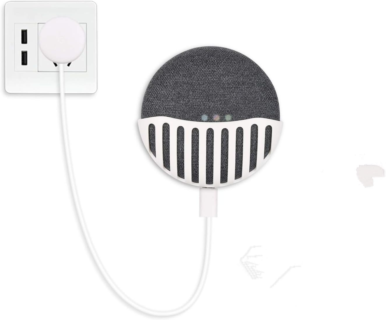 Amazon Co Jp Sheawa Google Home Mini用 壁掛け ホルダー スピーカー マウント スタンド 収納 壁装飾 置物棚 ネジ固定 取り付け簡単 ホワイト Diy 工具 ガーデン