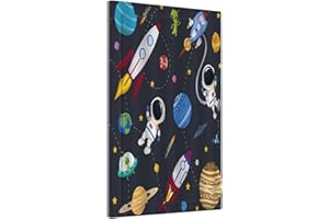 Wpshijia Rocket Planets Astronaut Blue Decorative 1 Gang Decorative light switch plate Blank Wall Plate No Device Switchplate Electrical Faceplate for Nursery Kidsroom Bedroom Decor