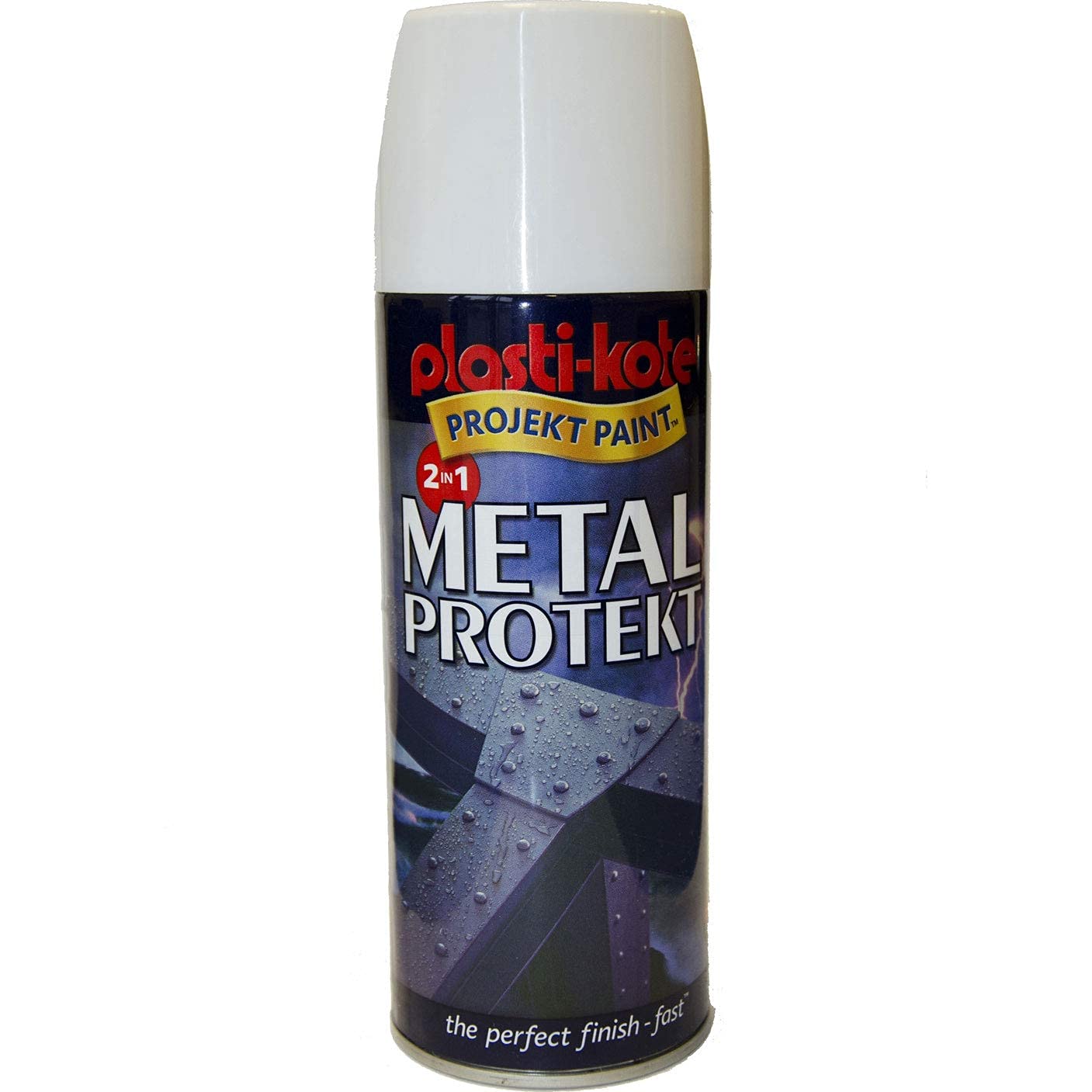 Plasti-kote 1286 400ml Metal Protekt Gloss - White