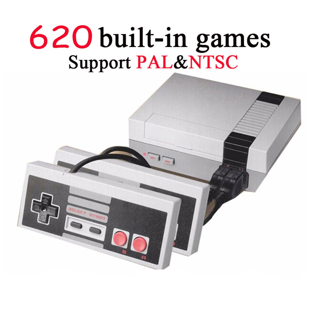 AOAVE Retro Classic Game Console, 8bit builtin 620 Old Games Handheld