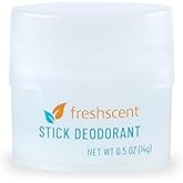 (144 Pack) Freshscent 0.5 oz. Stick Deodorant, Travel Size, Alcohol Free, light fragrance, bulk packed and perfect for donations.
