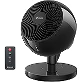 AIRMATE Large Oscillating Fan, Air Circulator Fan for Bedroom with Remote, 12in Quiet Cooling Fans, High Velocity Floor Fan w