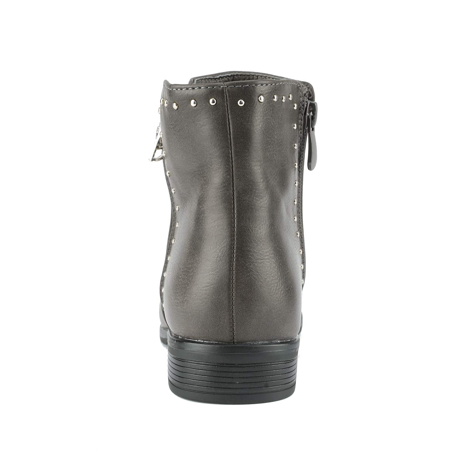 DREAM PAIRS Women's Stubby Grey Flat Heel Ankle Boots Size 9.5 B(M) US - Image 5