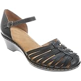 softspots Women's Black Leather Tatianna 9.5 E US