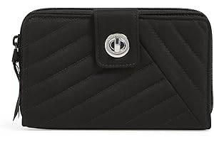 Vera Bradley Iconic RFID Turnlock Wallet, Signature Cotton