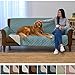 Home Fashion Designs Reversible Sofa Protector. Furniture Protector for Living Room with Secure Straps. Furniture Protectors for Kids, Dogs and Pets. (Sofa, Blue Silver)