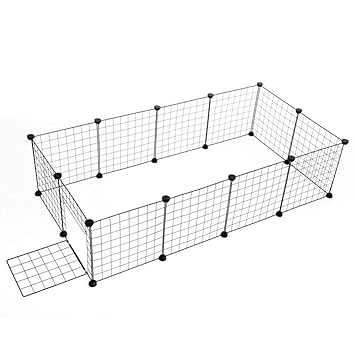 Fdit Foldable DIY Dog/Cat/Puppy Pet Metal Exercise Cage Crate
