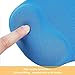 Office Mousepad with Gel Wrist Support - Ergonomic Gaming Desktop Mouse Pad Wrist Rest - Design Gamepad Mat Rubber Base for Laptop Comquter -Silicone Non-Slip Special-Textured Surface (04Blue)
