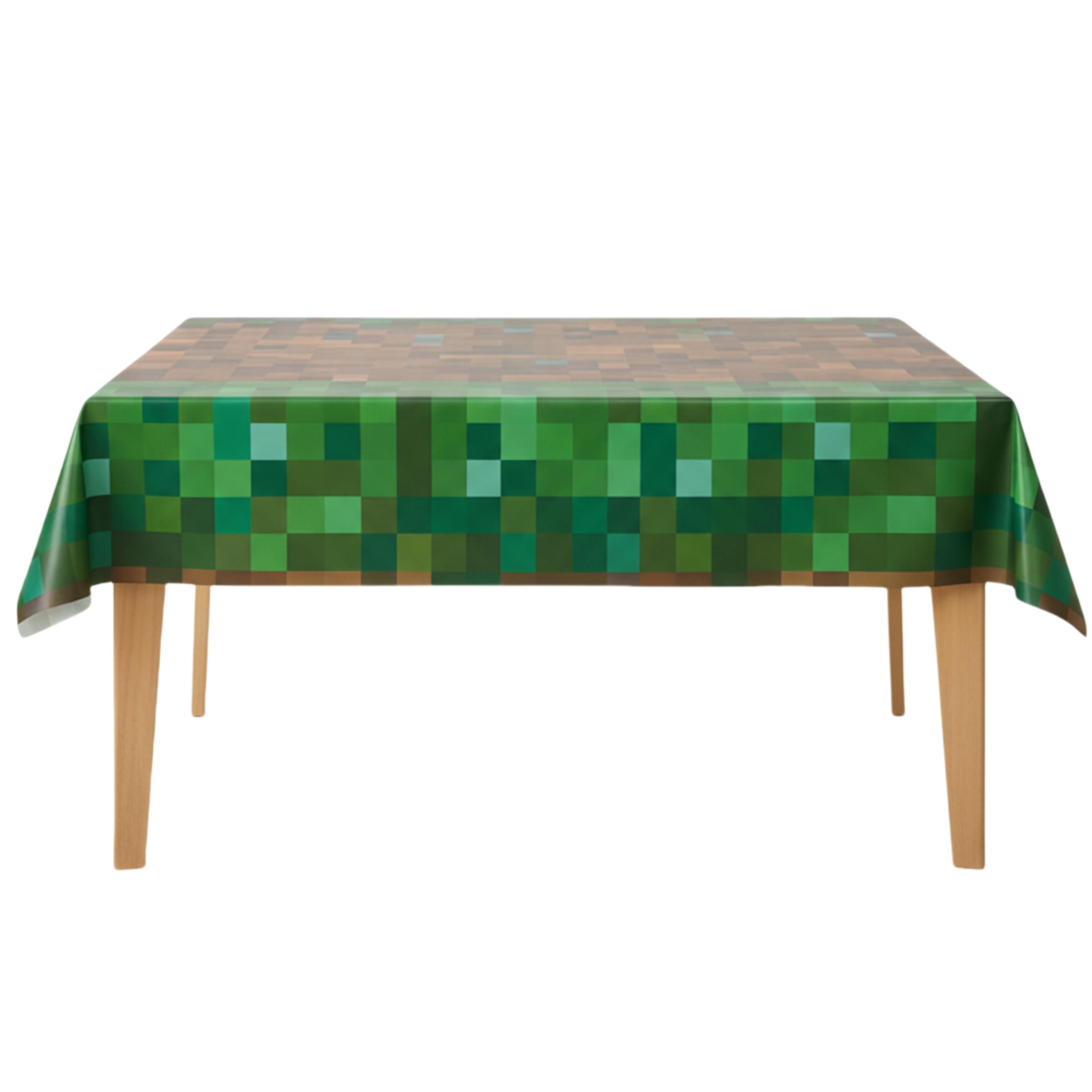 Akiuhen Fashion Pixel Theme Tablecloth, Party Supplies, Theme Party Decoration Supplies, Boys' and Girls' Birthday Atmosphere Decoration Tablecloth (1 Piece)